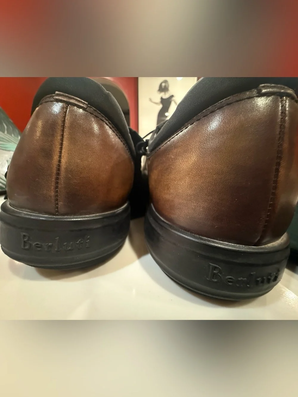 Berluti Paris Men’s Patinated Leather Derby Lace Up Shoes